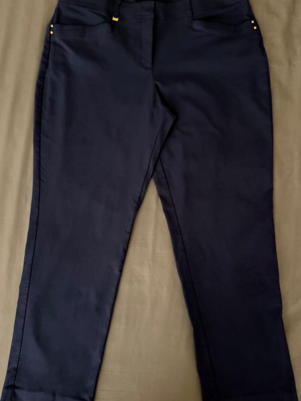 JM Collection Curvy-Fit Tummy-Control Pants – Size 18 – Intrepid Blue – Like New